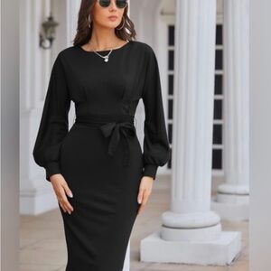 Elegant Black Women's Dress